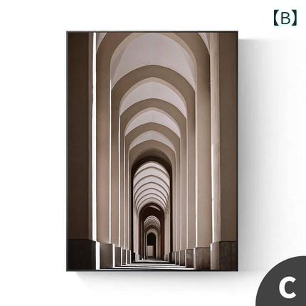 mandarinoのアートパネル 玄関 リビング 抽象画 壁掛け 縦長 建築 モダン 空間演出 シンプル インテリア雑貨 ウォールデコ 背景 壁飾り スタイリッシュ 抽象的 奥行き 立体感 贈り物 プレゼント 縦型 大型 キャンバス｜アングル2