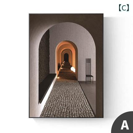 mandarinoのアートパネル 玄関 リビング 抽象画 壁掛け 縦長 建築 モダン 空間演出 シンプル インテリア雑貨 ウォールデコ 背景 壁飾り スタイリッシュ 抽象的 奥行き 立体感 贈り物 プレゼント 縦型 大型 キャンバス｜アングル3