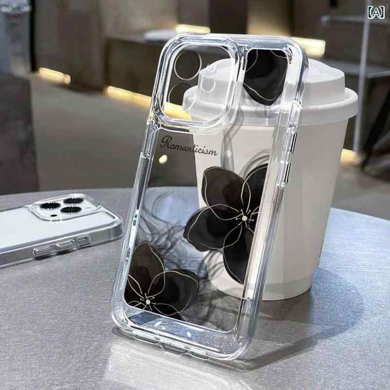 iPhoneケース iPhone17 Pro Max iPhone16 Plus iPhone15 スマホケース 黒金 水墨画 和柄 ハードケース 耐衝撃 保護カバー 背面カバー iPhone14 iPhone13 アイフォンケース 携帯カバー