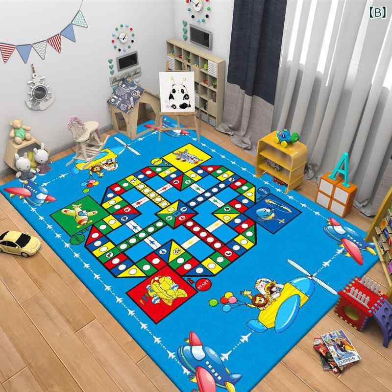 プレイマット キッズラグ 子供部屋 知育玩具 学習 道路 線路 遊び場 ラグマット 大...