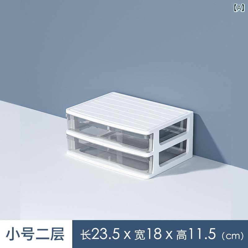 Makeup Boxes - 収納ボックス 卓上 引き出し 透明 大容量 小物入れ 収納ケース 3段 クリア コスメ収納 メイクボックス 整理 文房具 デスク周り 事務用品 オフィス インテリア 雑貨 シンプル 隙間収納 コンパクト スタッキング プラスチック