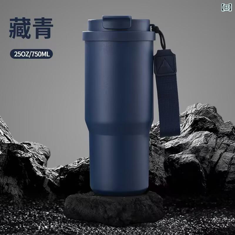 保温ボトル レディース メンズ ステンレス マグボトル 水筒 直飲み 魔法瓶 保冷 保温 真空二重構造 茶こし付き 持ち運び便利 大容量 車載 軽量 アウトドア オフィス 通学 通勤 遠足 スポーツ 500ml 2