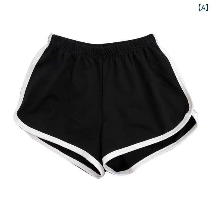 ショートパンツ レディース 短パン スポーツウェア ハーフパンツ ボトムス 吸汗速乾 涼しい 運動 フィットネス ヨガ ルームウェア 部屋着 動きやすい 無地 シンプル ウエストゴム 大きいサイズ
