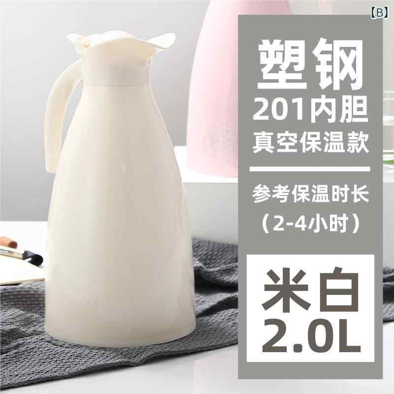 mandarinoのケトル ステンレス ティーポット 業務用 保温ポット 大容量 卓上ポット 保冷 コーヒーポット 飲食店 持ち手付き 頑丈設計 注ぎやすい シルバーカラー おしゃれ ホテル オフィス 茶道具 プレゼント｜アングル2