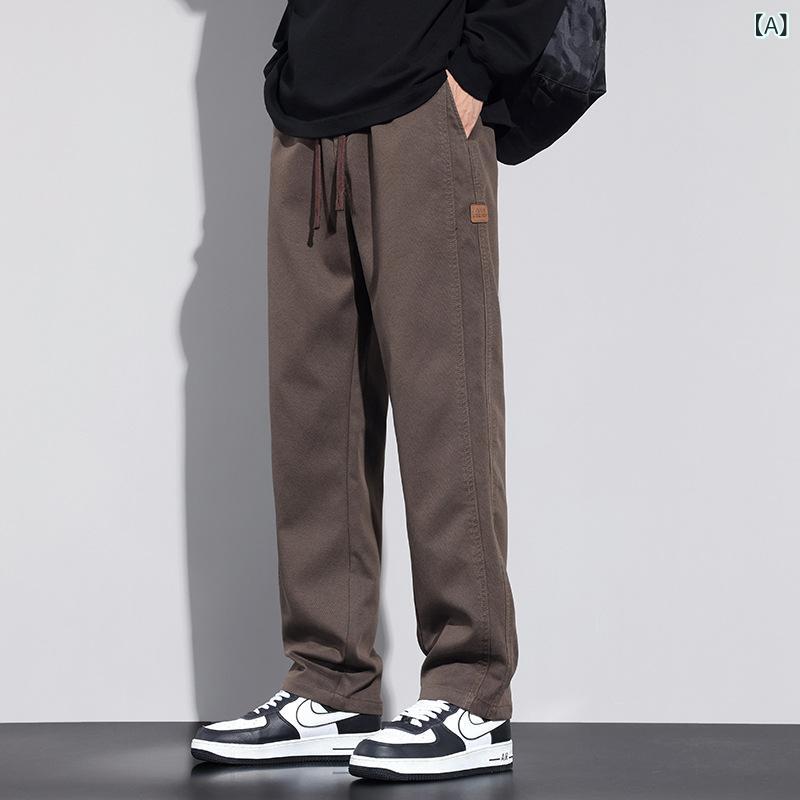 其它 - ロングパンツ メンズ ジョガーパンツ ストレッチ スポーツウェア ストレートシルエット 裏起毛 イージーパンツ 部屋着 作業着 カジュアル 運動着 ボトムス 動きやすい