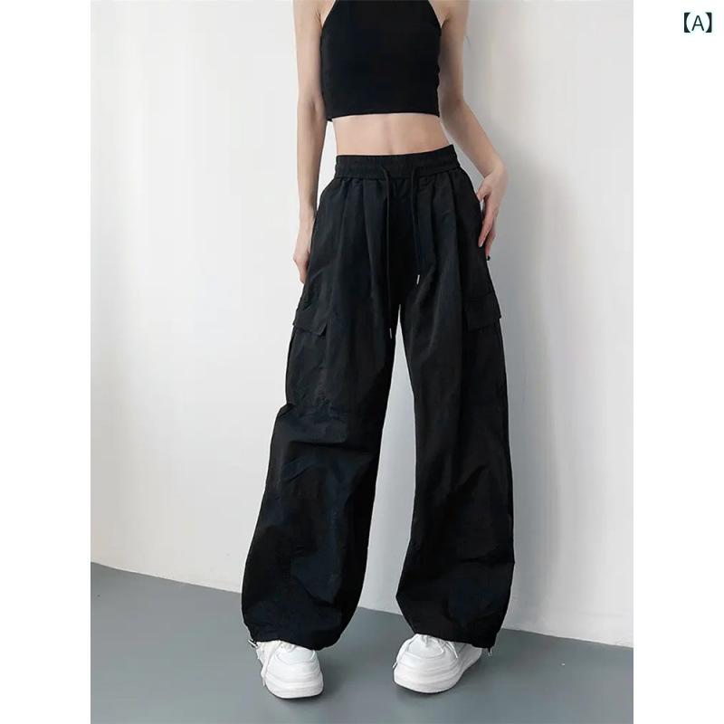 カーゴパンツ レディース 夏 薄手 速乾 ゆったり ストレート ジョガーパンツ ワー...