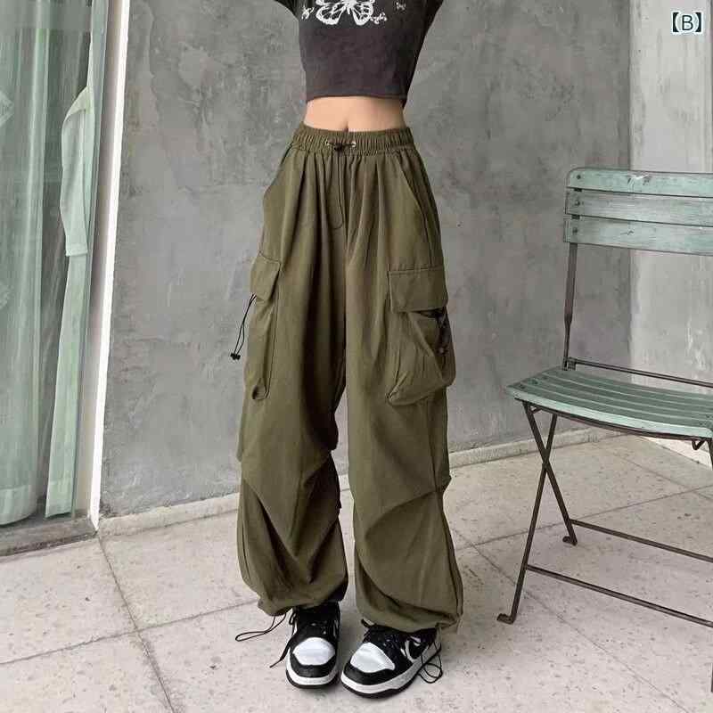カーゴパンツ レディース ワイドパンツ ストレートパンツ ワークパンツ ズボン コ...