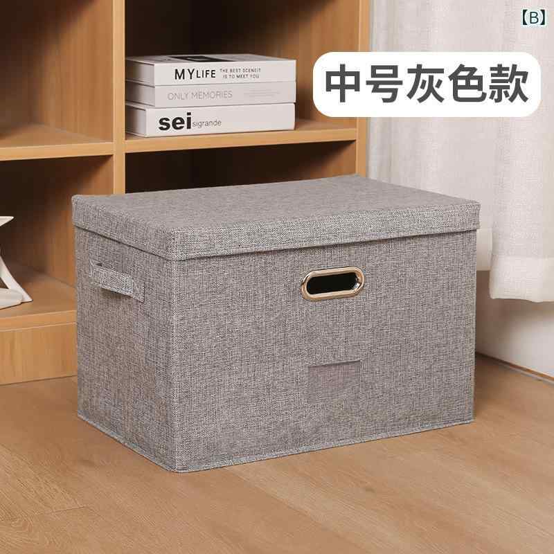 収納ボックス 収納ケース 衣類収納 ボックス フタ付き 折りたたみ式 コットン素材 ...
