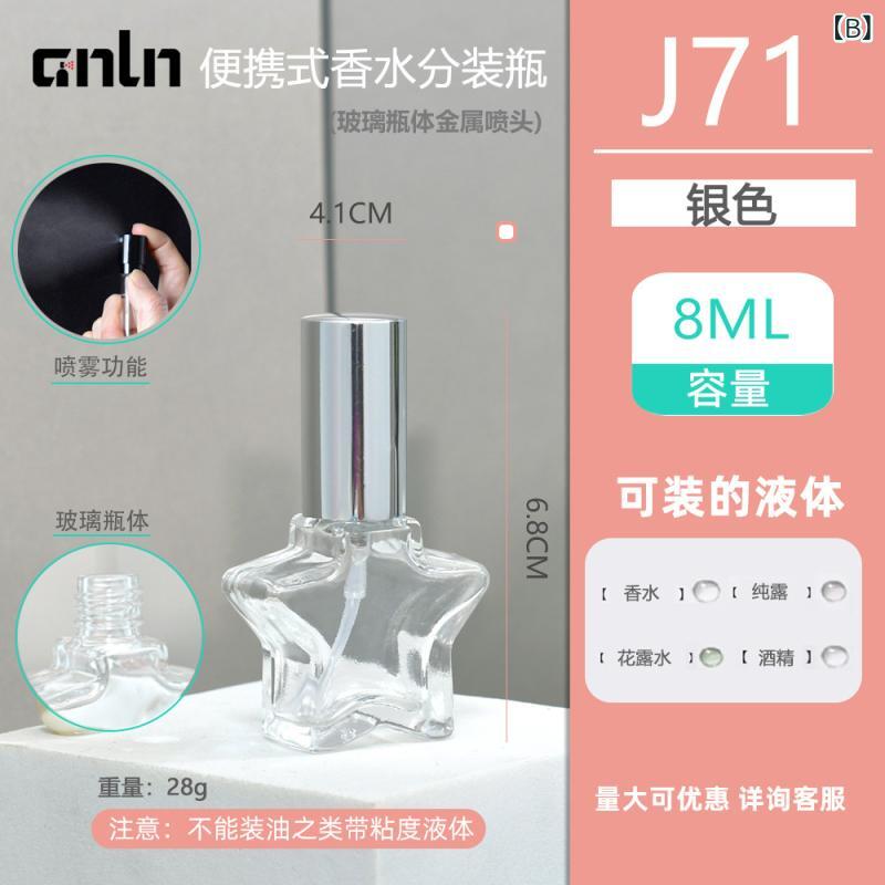 アトマイザー 香水 詰め替え用 容器 携帯用 ミニスプレーボトル ガラス製 詰め替え...