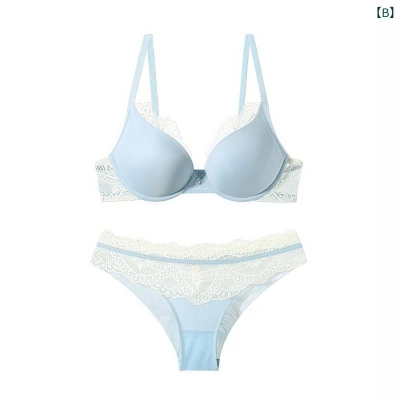 ブラジャー レディース 育乳 谷間メイク 脇高設計 蕾絲装飾 ノンワイヤーブラ ショーツセット 快適フィット感 脇肉スッキリ 補正下着 下着セット 通気性 速乾 柔らかい肌触り 洗い替え 普段使い 盛りブラ formira88-10715631 mandarino サンプル画像2