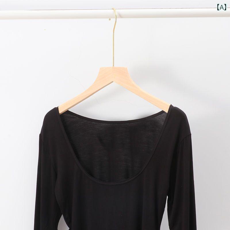 Tシャツ レディース 長袖 カットソー 無地 クルーネック スリムフィット 伸縮性 ストレッチ 薄手 インナー タイト トップス 重ね着 きれいめシルエット オールシーズン 着回し 動きやすい 快適