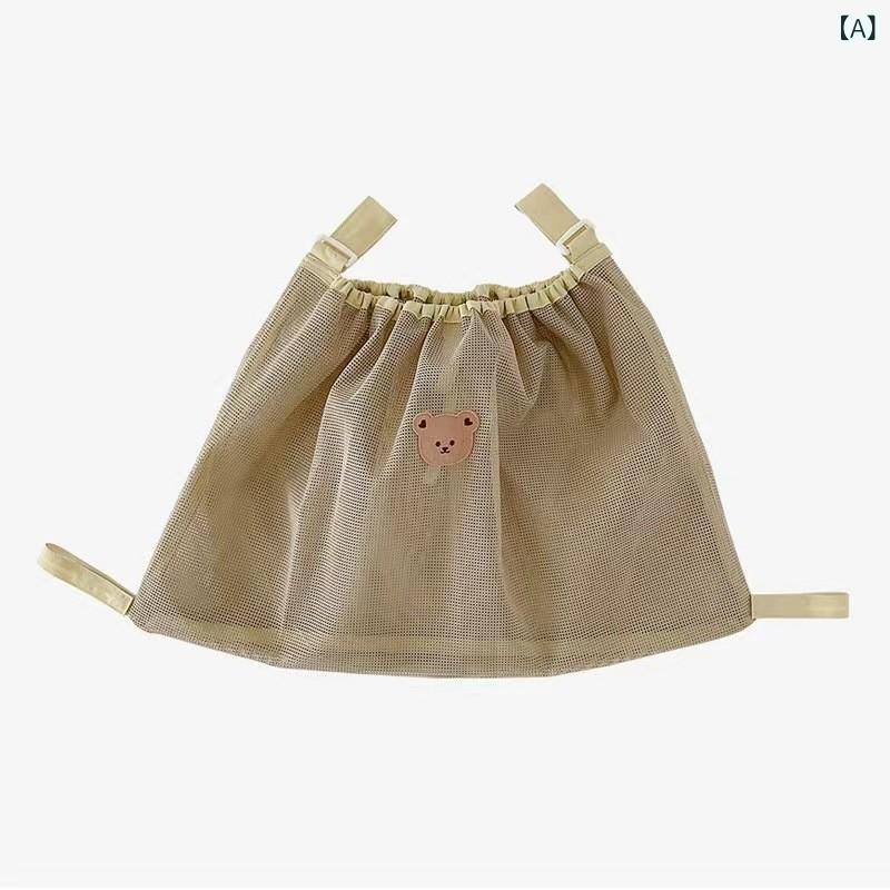 ベビーカー用バッグ 男女兼用 吊り下げ式小物入れポケット シンプル ベーシック 定番無地スタンダード ナチュラルカジュアル普段使い