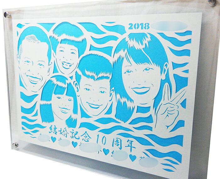 楽天市場 似顔絵切り絵 追加人数専用 似顔絵 切り絵 For Pine