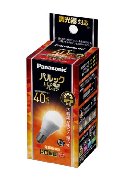 LDA5LGE17DSK4(10) パナソニック LED電球 E17口金 小形電球60W相当 調光器対応 10個セット
