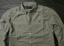 本物正規◆アバクロ◆オックスフォードシャツ/ストレッチ ■カーキグリーン■新品■00098-300■ Abercrombie&Fitch