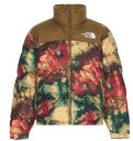 本物正規 ノースフェイス ダウン ジャケット PRINT NUPTSE 700FILL ANTLTNICDY/ カーキ グリーン 柄■新品■1996 RETRO アメリカ限定 メンズ The North Face 94Bの商品画像