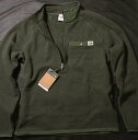 本物正規◆ノースフェイス◆厚手 ニット ハーフジップ フリース/GORDON LYONS■THYME /杢 カーキグリーン■ 新品/アメリカ限定■QCV SWE...