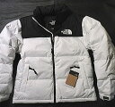 本物正規 ノースフェイス ダウン ジャケット NUPTSE 700FILL■白/黒■ WHITE BLACK■新品■1996 RETRO アメリカ限定 メンズ ...
