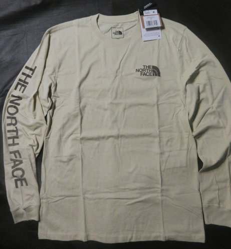 本物正規◆ノースフェイス◆長袖Tシャツ 袖ロゴ カーキ系■SLEEVE HIT■GRAVEL 新品/アメリカ限定/X41 The North Face/メンズ ロンT 本物正規◆ノースフェイス◆長袖Tシャツ 袖ロゴ カーキ系■SLEEVE HIT■GRAVEL 新品/アメリカ限定/X41 The North Face/メンズ ロンT