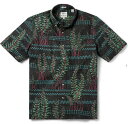 本物正規◆REYN SPOONER レインスプーナー◆アロハシャツ/半袖シャツ FERN TAPA BY EDDY Y■黒■リバースプリント■新品■スプナークロス ハワイ企画 ボタンダウン