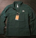 本物正規◆ノースフェイス◆ハーフジップ フリース NEW ANCHOR 1/4ZIP FLEECE■緑 DEEP NORI■新品■アメリカ限定/6GI /The North Face/メンズ