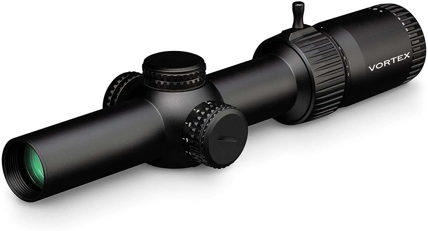 『VORTEX Optics』製実物スナイパースコープ！ 倍率は1〜8倍で幅広い距離に対応、付属のスローレバーは素早い倍率変更を可能にします。 スペック 倍率：1-8（ズームタイプ） 対物レンズ径：24 mm アイレリーフ：約89mm 100ヤード先の視野：116.5-19.2フィート チューブサイズ:チューブサイズ:30mm 最短焦点距離：約100ヤード コーティング：マルチコーティング クリック調整:0.5MOA クリック調整（1周）:44MOA 最大エレベーション調整:140MOA 最大ウィンテージ調整：140MOA イルミネーター：AR-BDC3 電源：CE2032 防水性能：完全防水 全長：約254mm 重量：約499g 注意 カラーの見え方につきましては、お客様のモニターなどの設定により、違って見える場合もございます。 入荷時期により、商品・ラッピングの仕様が変更になる場合があります。 あわせまして予めご了承くださいませ。