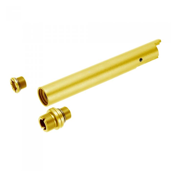 LAYLAX NINE BALL (ナインボール) ハイキャパ 5.1 ノンリコイル 2WAY アウターバレル GOLD ライラクス カスタムパーツ 東京マルイ Hi-capa