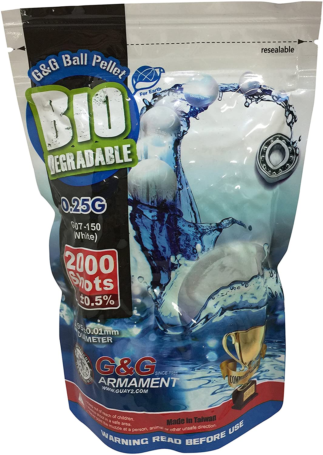 G&G バイオBB弾 0.25g 2000発入り