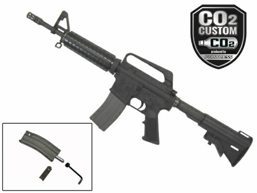 【お買い物マラソン POINT5倍付与 】【CO2カスタム完成品】VFC/CyberGun COLT M733 ガスブローバック エアガン 18歳以上 サバゲー 銃 FORTRESS フォートレス GBB