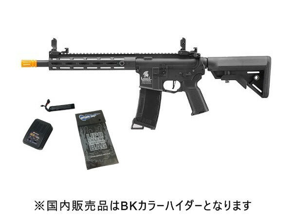 LiPoバッテリーセット LANCER TACTICAL（ランサータクティカル） M-LOK 10in M4 AEG BK 電子トリガー 10インチ GEN3 M4 18歳以上 サバゲー 銃