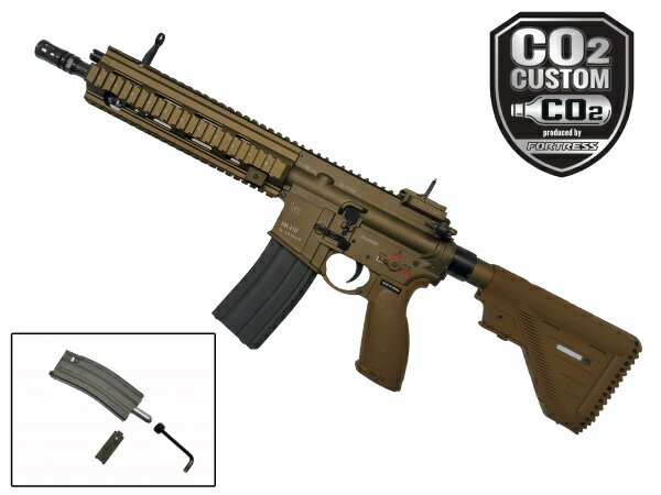 【CO2カスタム完成品】VFC HK416A5 V3 TAN ガスブローバック エアガン 18歳以上 サバゲー 銃 FORTRESS フォートレス GBB