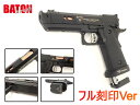 再販予約 3月頃【刻印入りモデル】BATON Airsoft BT-PIT VIPER CO2 GBB Co2ガスブローバックハンドガン本体 タニオコバ バトン ガスガン STI HI-CAPA ハイキャパ ガスガン ピットバイパー ジョンウィック4 レーザーマーキング