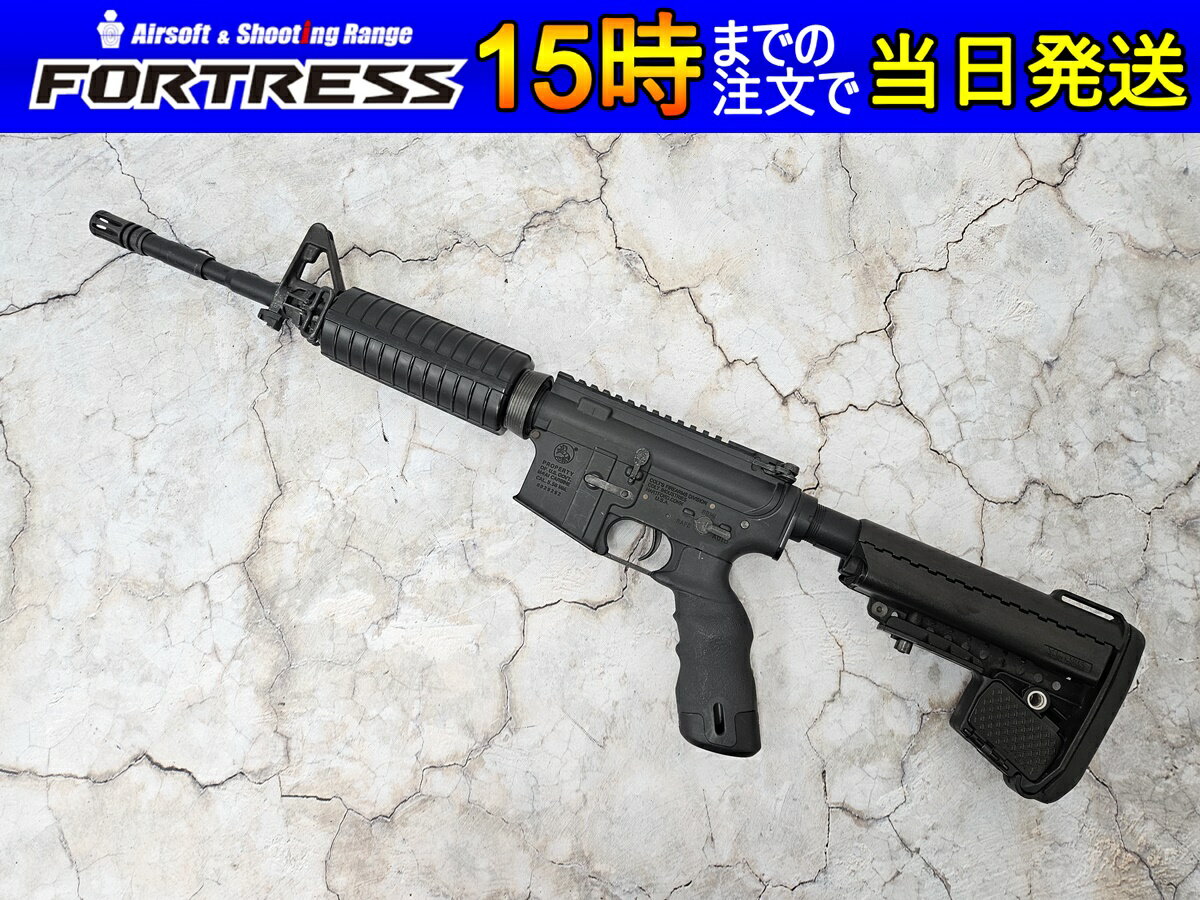 【中古】メーカー不明 メタルレシーバー 電動ガン M4　18歳以上 サバゲー 銃