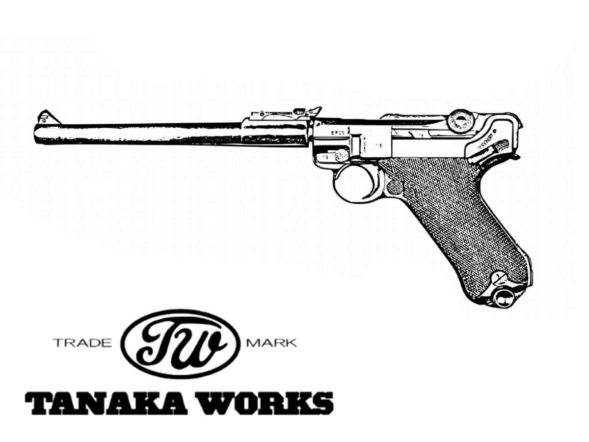 タナカワークス ガスブローバックハンドガン本体 ルガー P08 8in DWM HW エアガン 18歳以上 サバゲー 銃