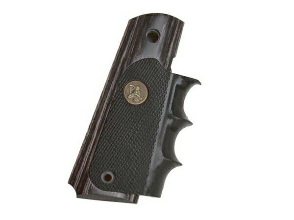 Pachmayr（パックマイヤー）#00433 1911ALS チャコールシルバートーン グリップ 18歳以上 エアガン ハンドガン 外装 カスタム パーツ コルト ガス ブローバック GBB