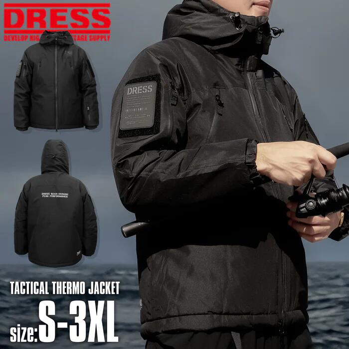 DRESS タクティカルサーモジャケット S/M/L/XL/2XL/3XL　釣り アウトドア キャンプ