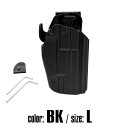 【ワンダフルデイPOINT 5倍付与 】LAYLAX GARUDA(ガルーダ) 装備品 BK/Lサイズ マルチフィットコンパクトホルスター MULTI FIT COMPACT HOLSTER ライラクス Safariland 579 GLS