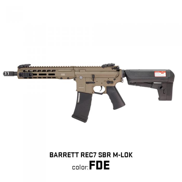 楽天エアガンショップ フォートレス【本体セール実施中】電動ガン本体 Barrett REC7 SBR M-Lok FDE