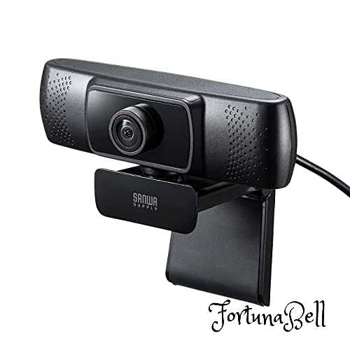 サンワサプライ 会議用ワイドレンズWEBカメラ(3mロングケーブルタイプ ) USB接続 150*超広角 マイク内蔵 Skype対応 ブラック CMS-V43BK-3