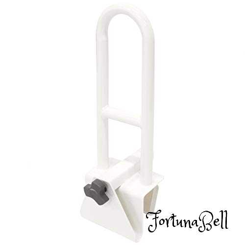 色：ホワイト MRG 浴槽用手すり 工事不要 簡単取り付け 浴室 お風呂 手すり ハンドル 耐荷重110kg 高齢者 幼児 入浴介助 介護 用品 (ホワイト)