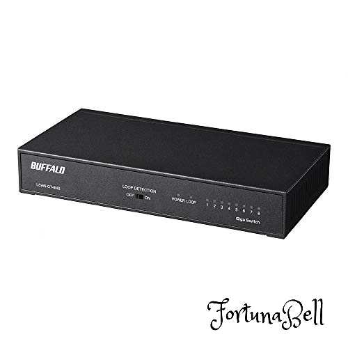 色：ブラック サイズ：8ポート BUFFALO Giga対応 金属筐体 電源内蔵 8ポート LSW6-GT-8NS/NBK ブラック スイッチングハブ 簡易パッケージ マグネット 壁掛け設置対応