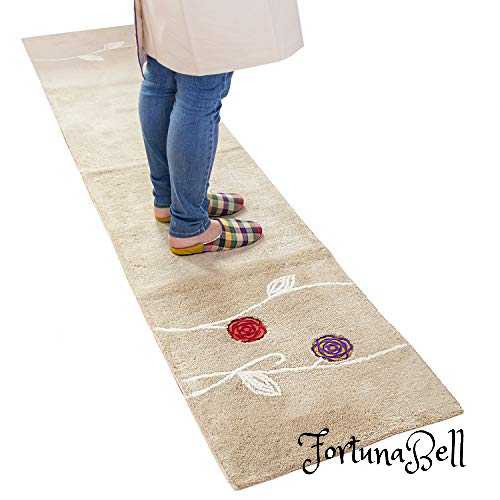 サイズ：約50cm×240cm オカ エトフ キッチンマット 約50*240cm (ベージュ)