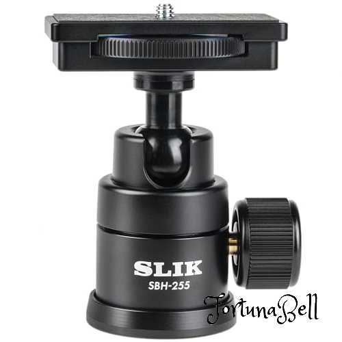 SLIK 自由雲台 SBH-255 DM 直接取付タイプ 最大搭載重量5kg アルミ製 ブラック 206928