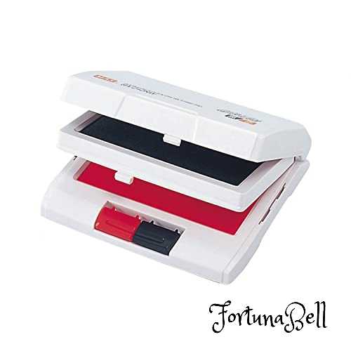 マックス スタンプ台 瞬乾スタンプ 2段式 黒・赤 SA-212NWカミバコ