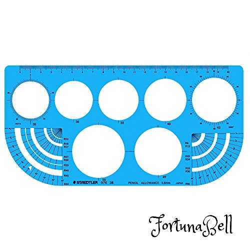 ステッドラー(STAEDTLER) テンプレート 円 円周定規 1枚 976 38