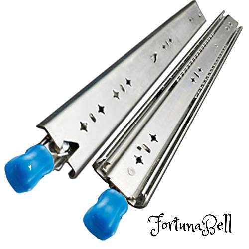 色：ロック付き サイズ：1000mm VADANIA Heavy Duty引き出しスライド ロック付 1000mm 重量用スライドレール VD2053 完全スライド 左右1セット