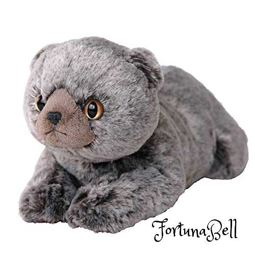 サンレモン ひざ ねこ スコティッシュフォールド グレー 17.5*12.6*33.2cm ぬいぐるみ アニマル P-8342