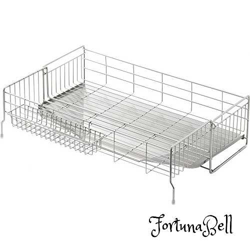 ヨシカワ 食器 水切り 日本製 ステンレス 20*37*57cm シンクサイド 幅の広がる 深型 1305934