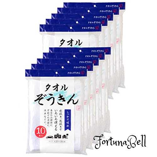 ストリックスデザイン 掃除 タオル 雑巾 白 約20*30cm 綿 学校 家庭 洗車 SB-043 10枚入 10個セット
