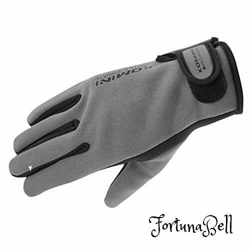 コミネ(KOMINE) バイク用 ネオプレーングローブ グレー L GK-753 665 秋冬春向け 防風